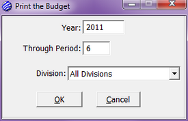 Print the Budget Options